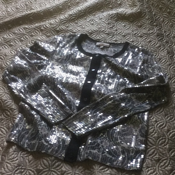 Tory Burch Mikki Cardigan Sequin-Trimmed - Picture 4 of 10